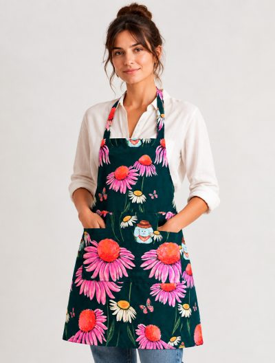 Delantal Echinacea + regalo